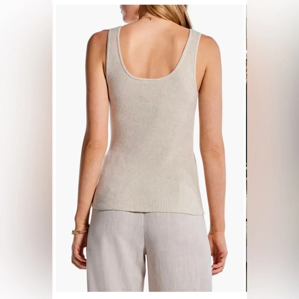 NWT NIC+ZOE Rib Tank‎ Top in Sandshell_4